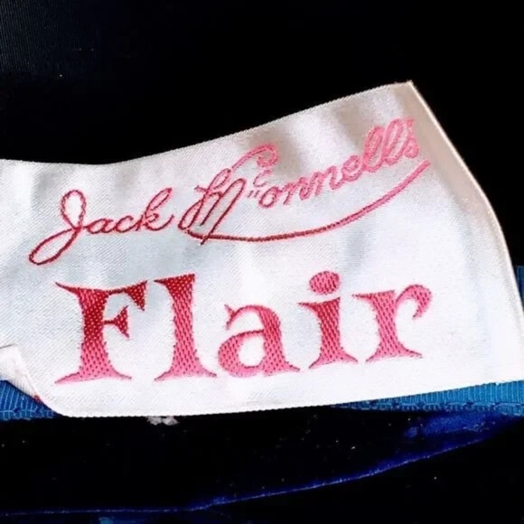 Jack McConnell Flair 50\'s Vintage Coque Iridescent Feather Curved Tilt Hat